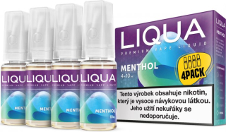 Liquid LIQUA Elements 4Pack Menthol 4x10ml 6mg (Mentol)