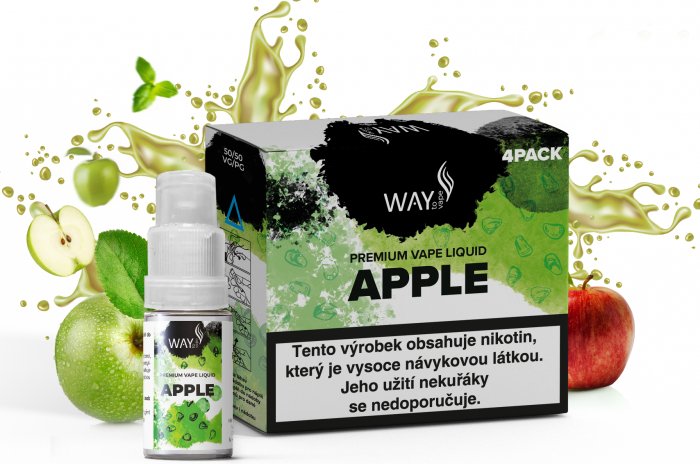 Liquid WAY to Vape 4Pack Apple 4x10ml-18mg