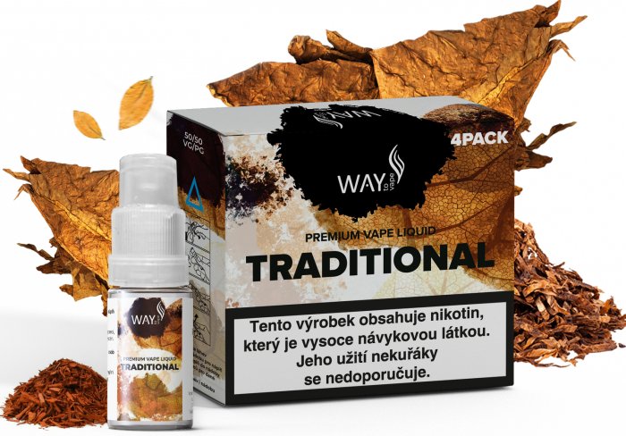 Liquid WAY to Vape 4Pack Traditional 4x10ml-18mg
