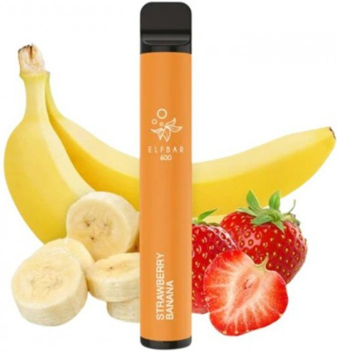 Elektronická cigareta Elf Bar 600 Strawberry Banana 20mg