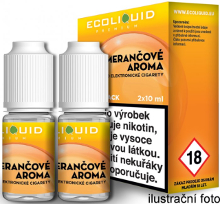 Liquid Ecoliquid Premium 2Pack Orange 2x10ml - 20mg (Pomeranč)