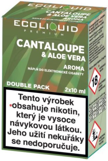 Liquid Ecoliquid Premium 2Pack Cantaloupe & Aloe Vera 2x10ml - 0mg