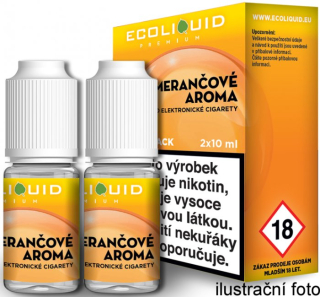 Liquid Ecoliquid Premium 2Pack Orange 2x10ml - 0mg (Pomeranč)