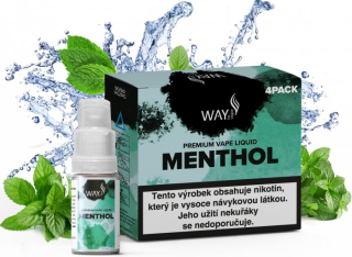 Liquid WAY to Vape 4Pack Menthol 4x10ml-3mg