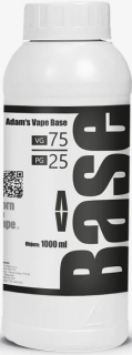 Chemická směs Adam's Vape Base 1000ml VG75-PG25 0mg