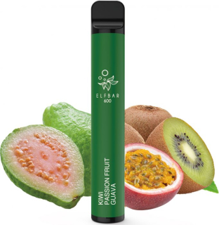 Elektronická cigareta Elf Bar 600 Kiwi Passion Fruit Guava 10mg