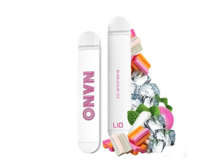 Jednorázová cigareta Lio Nano X - 16mg - Bubblegum ICE (Svěží žvýkačka)