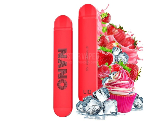 Jednorázová cigareta Lio Nano X - 16mg - Strawberry ICE (Jahodová zmrzlina)
