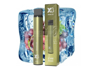Jednorázová cigareta X4 Bar - 0mg - Grape ICE