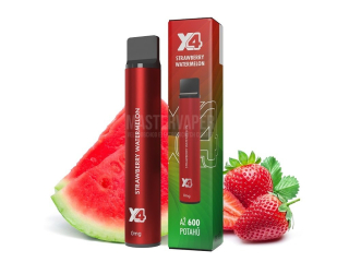 Jednorázová cigareta X4 Bar - 0mg - Strawberry Watermelon