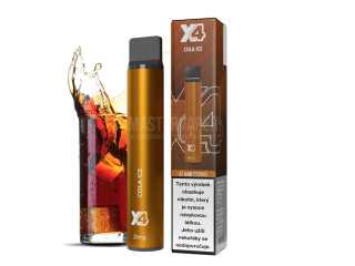 Jednorázová cigareta X4 Bar - 20mg - Cola ICE