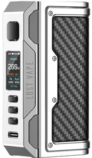 Grip Lost Vape Thelema Quest 200W Easy Kit Silver Carbon Fiber